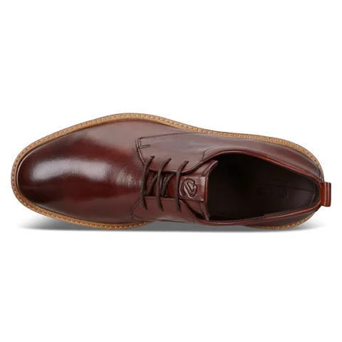Men's ECCO® ST.1 Hybrid Leather Derby Shoe - Brown - Top