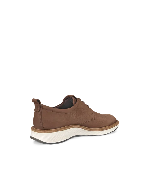Men's ECCO® ST.1 Hybrid Nubuck Derby Shoe - Brown - B