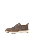 Men's ECCO® ST.1 Hybrid Nubuck Derby Shoe - Brown - O