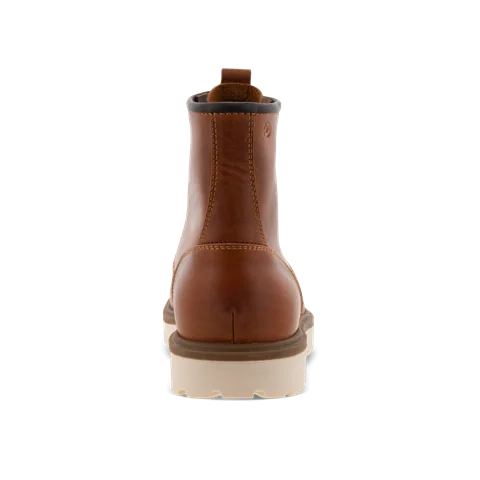 Pánska kožená obuv so špičkou ECCO® Staker - Hnedá - Heel