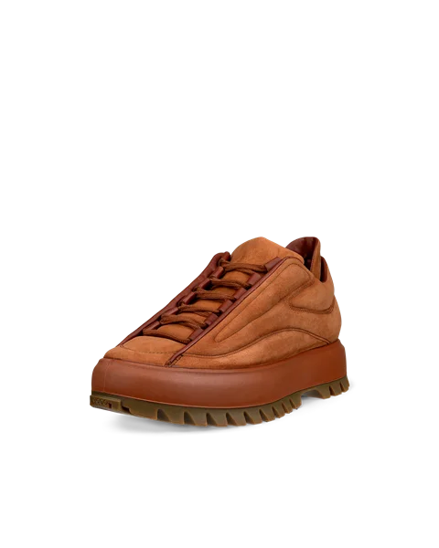 Men's ECCO® Street Ace Ral7000 Nubuck Trainer - Brown - M