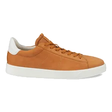 ECCO® Street Lite Herren Sneaker aus Nubukleder - Orange - Outside