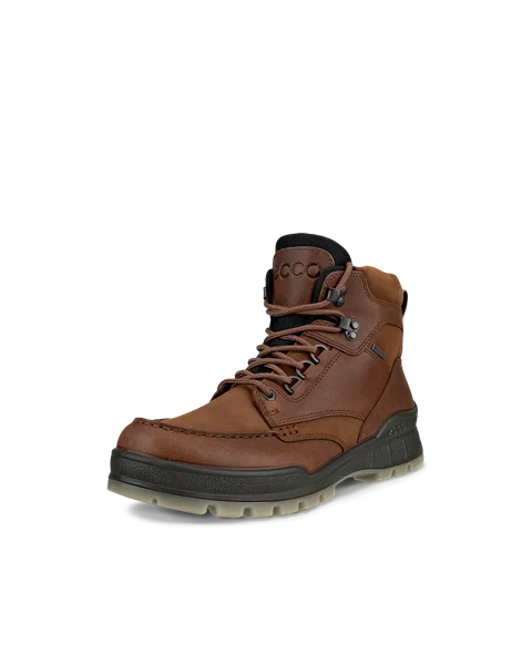 Men's ECCO® Track 25 Leather Gore-Tex Mid-Cut Outdoor Boot - Brown - M