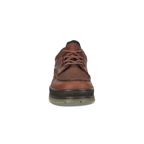 Men's ECCO® Track 25 Leather Gore-Tex Moc-Toe Shoe - Brown - Front