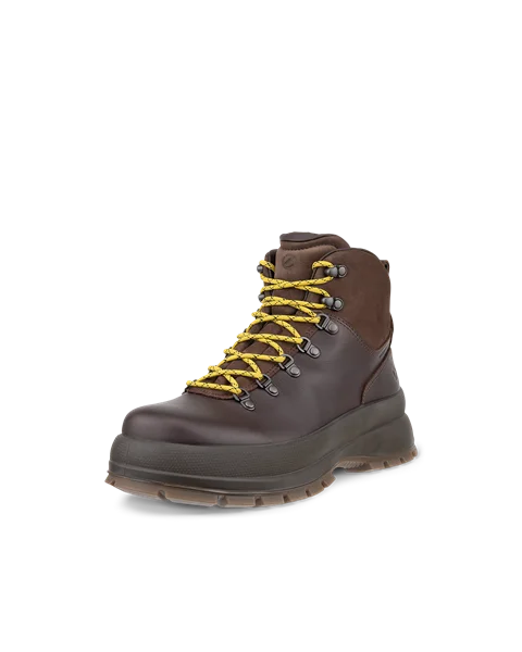 Men's ECCO® Track 30 Leather Waterproof Lace-Up Boot - Brown - M