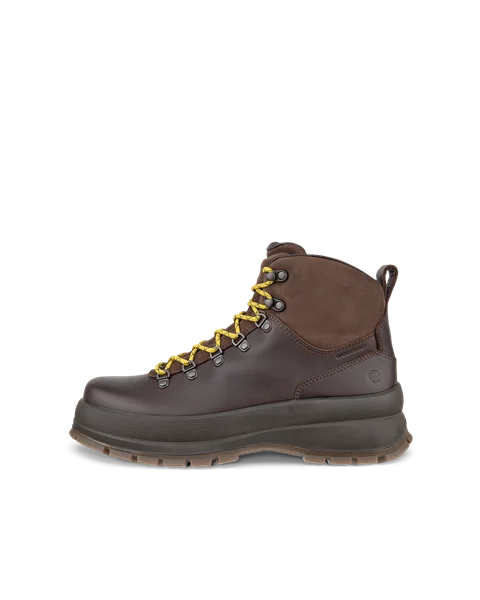 Men's ECCO® Track 30 Leather Waterproof Lace-Up Boot - Brown - O