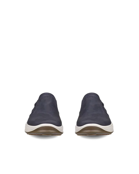 ECCO® Byway 2.0 Herren Sneaker aus Nubukleder - Blau - Front_Pair