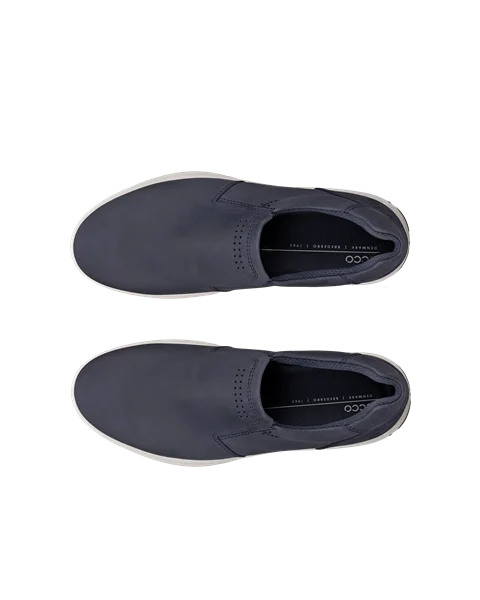 ECCO® Byway 2.0 Herren Sneaker aus Nubukleder - Blau - Top_Left_Pair