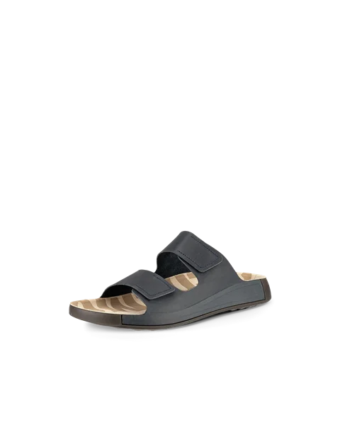 ECCO® Cozmo Heren nubuck sandaal met twee bandjes - Blauw - M