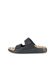 ECCO® Cozmo Heren nubuck sandaal met twee bandjes - Blauw - O