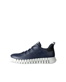 ECCO® Gruuv férfi bőr sneaker - Kék - O