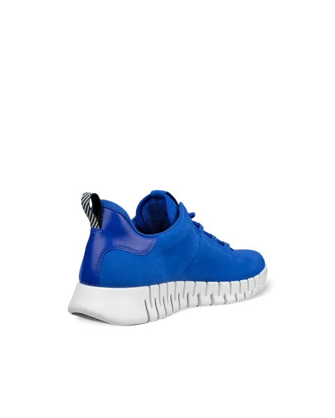 Men's ECCO® Gruuv Nubuck Trainer - Blue - B