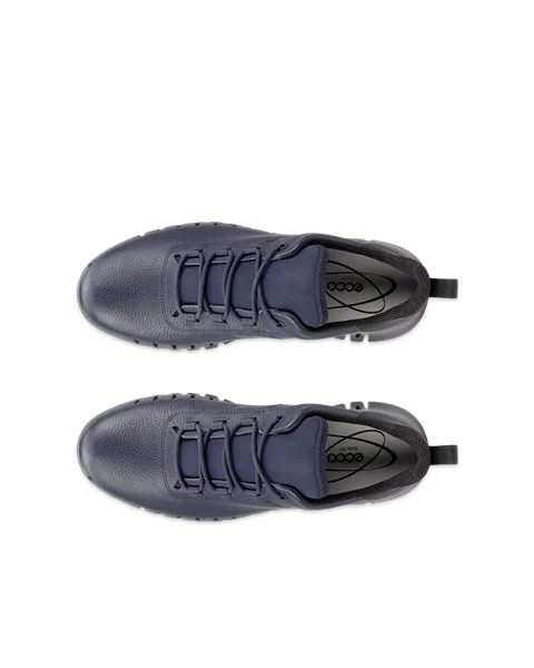 Pánske kožené tenisky Gore-Tex ECCO® Gruuv - Modrá - Top_Left_Pair
