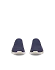 ECCO® Irving chaussures sans lacet en nubuck pour homme - Bleu - Front_Pair