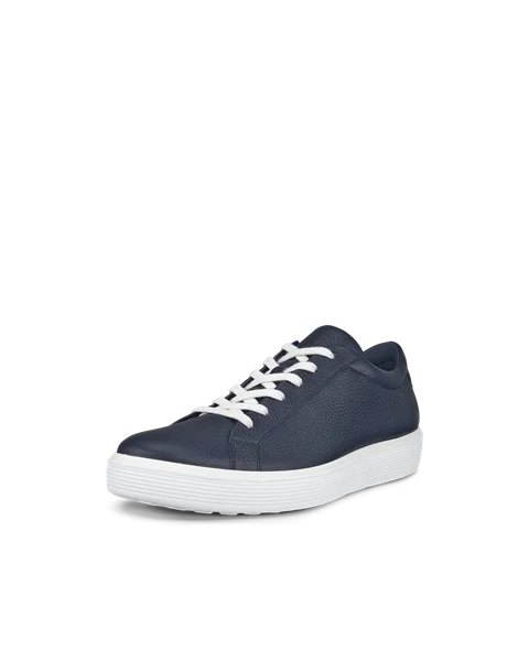 ECCO® Soft 60 herre sneakers skinn - Blå - M