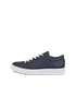 ECCO® Soft 60 Heren nubuck sneaker - Blauw - O