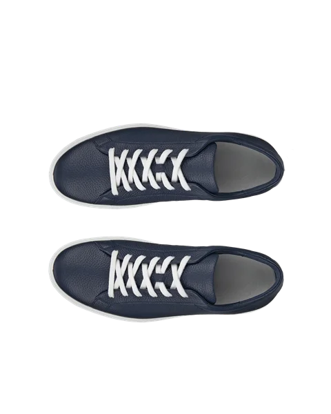 ECCO® Soft 60 herre sneakers skinn - Blå - Top_Left_Pair
