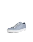 Męskie skórzane sneakersy ECCO® Soft 60 - Niebieski - M