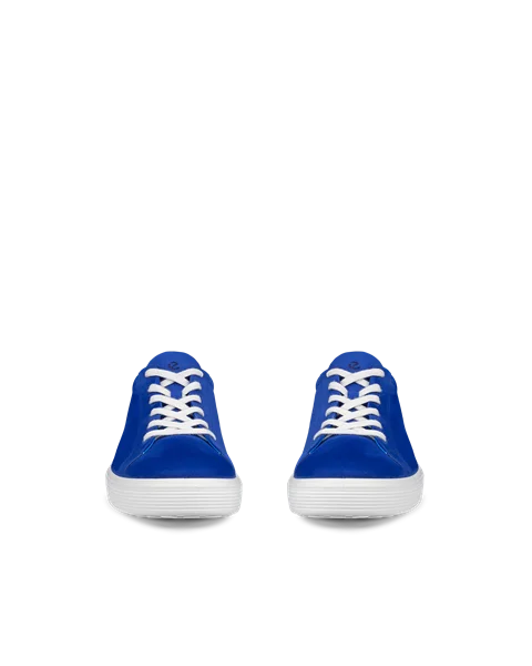 ECCO® Soft 60 sneakers i nubuck til herrer - Blå - Front_Pair