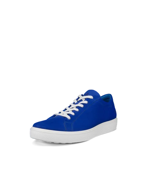 ECCO® Soft 60 sneakers i nubuck til herrer - Blå - M