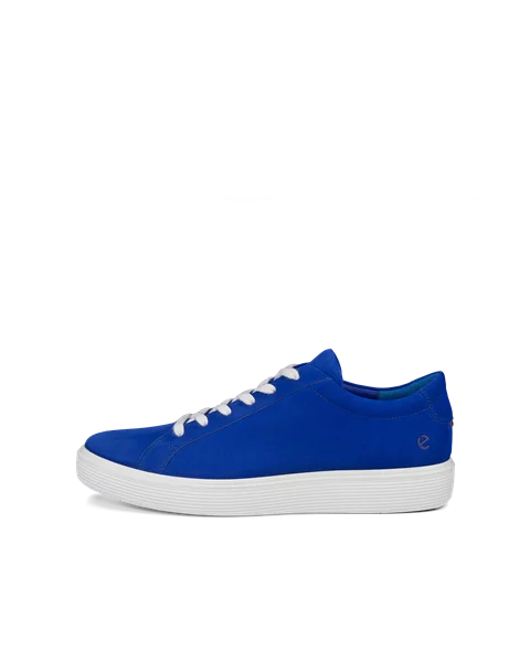 ECCO® Soft 60 sneakers i nubuck til herrer - Blå - O