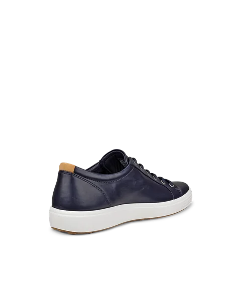 ECCO® Soft 7 sneakers i læder til herrer - Blå - B