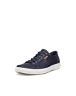 ECCO® Soft 7 sneakers i læder til herrer - Blå - M