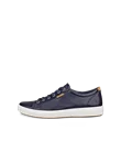 ECCO® Soft 7 sneakers i læder til herrer - Blå - O