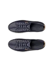 ECCO® Soft 7 sneakers i læder til herrer - Blå - Top_Left_Pair