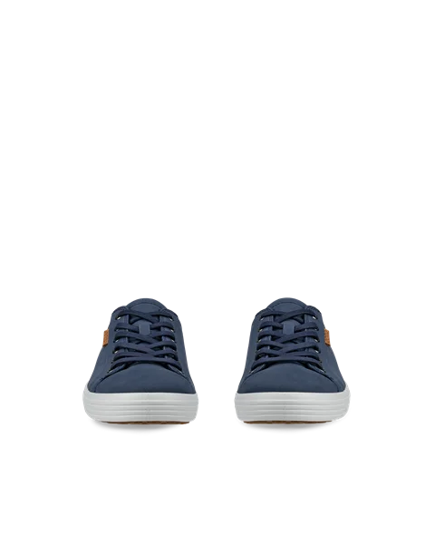 ECCO® Soft 7 Herren Sneaker aus Nubukleder - Blau - Front_Pair