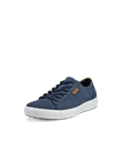 ECCO® Soft 7 sneakers i nubuck til herrer - Blå - M