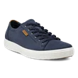 ECCO® Soft 7 sneakers i nubuck til herrer - Blå - Main
