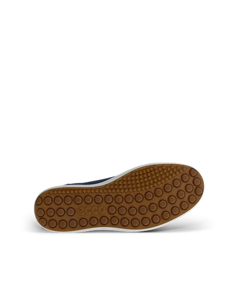 Moški ležerni čevlji iz usnja nubuk ECCO® Soft 7 - modra - S
