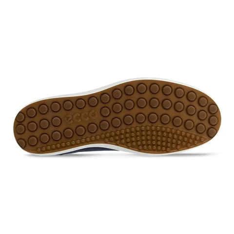ECCO® Soft 7 sneakers i nubuck til herrer - Blå - Sole