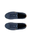 ECCO® Soft 7 Herren Sneaker aus Nubukleder - Blau - Top_Left_Pair