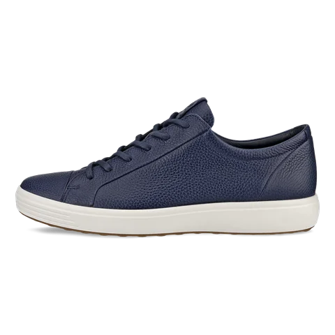 ECCO® Soft 7 Herren Ledersneaker - Blau - Left