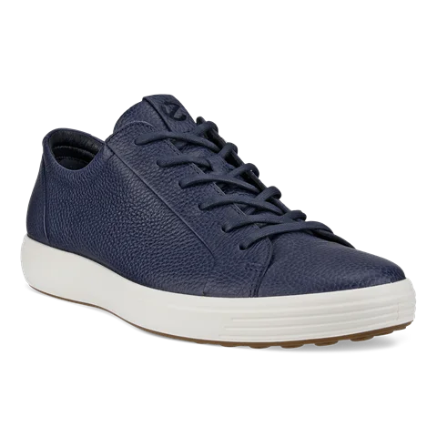 ECCO® Soft 7 Herren Ledersneaker - Blau - Main