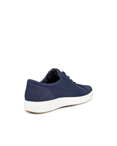 ECCO® Soft 7 Herren Sneaker aus Nubukleder - Blau - B