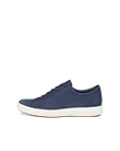 ECCO® Soft 7 Heren nubuck sneaker - Blauw - O