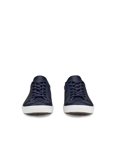 ECCO® Soft 7 Herren Ledersneaker - Blau - Front_Pair