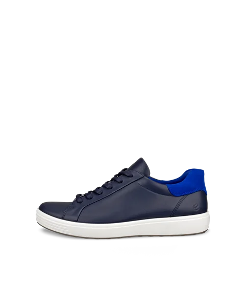 ECCO® Soft 7 Herren Ledersneaker - Blau - O