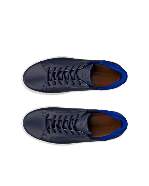 ECCO® Soft 7 Herren Ledersneaker - Blau - Top_Left_Pair