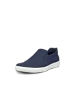 ECCO® Soft 7 Herren Sneaker aus Nubukleder - Blau - M