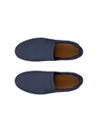 ECCO® Soft 7 Herren Sneaker aus Nubukleder - Blau - Top_Left_Pair