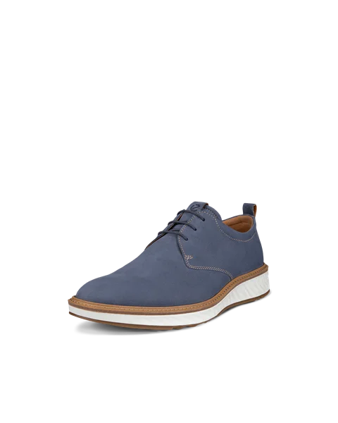Moški čevlji Derby iz nubuck usnja ECCO® ST.1 Hybrid - modra - M