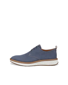 Moški čevlji Derby iz nubuck usnja ECCO® ST.1 Hybrid - modra - O