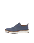 Men's ECCO® ST.1 Hybrid Nubuck Derby Shoe - Blue - O