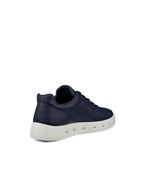Men's ECCO® Street 720 Leather Gore-Tex Trainer - Blue - B