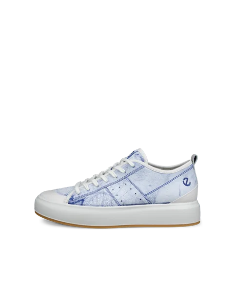 ECCO® Street Ace férfi bőr sneaker - Kék - O