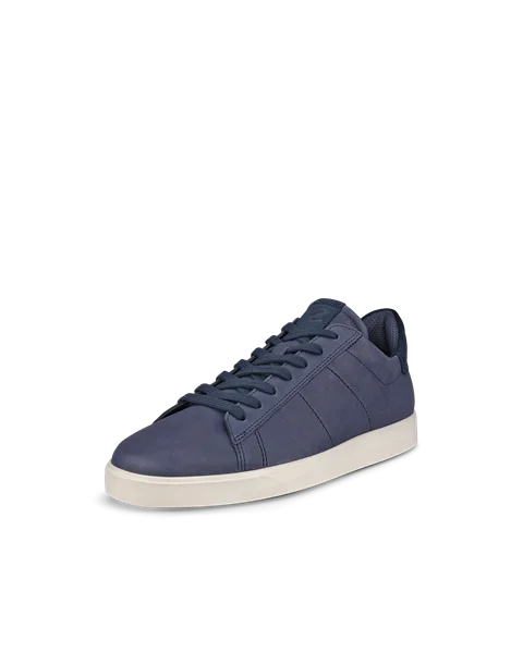 ECCO® Street Lite baskets en cuir pour homme - Bleu - M